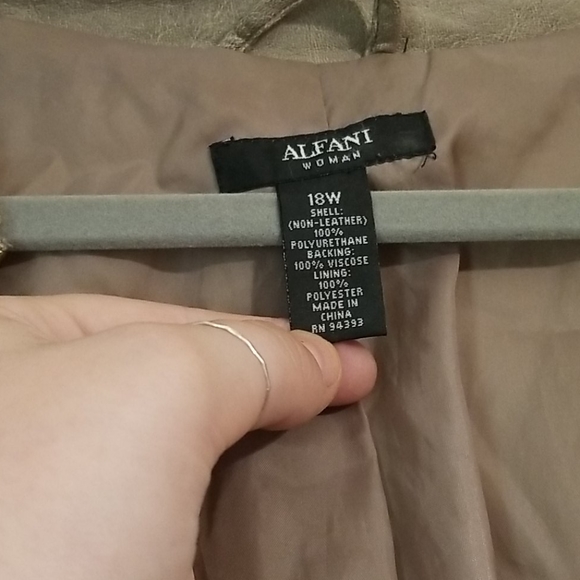 Faux Leather Taupe Jacket - Picture 4 of 4